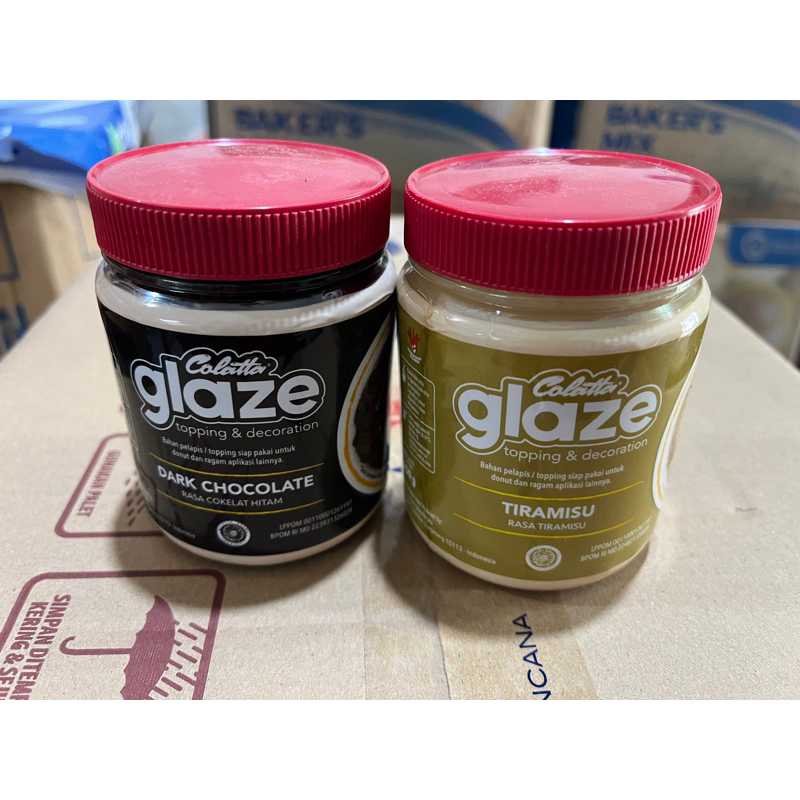 

colatta glaze toples dark tiramisu white 250g
