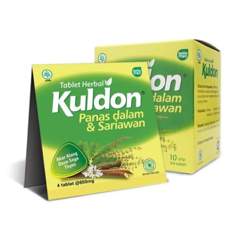 Kuldon strip 4 tablet ( meredakan panas dalam dan sariawan )