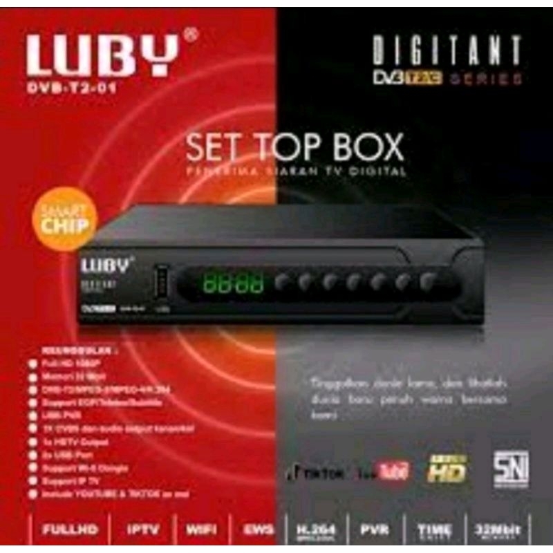 LUBY DVB T2-01EWS Set Tv Box