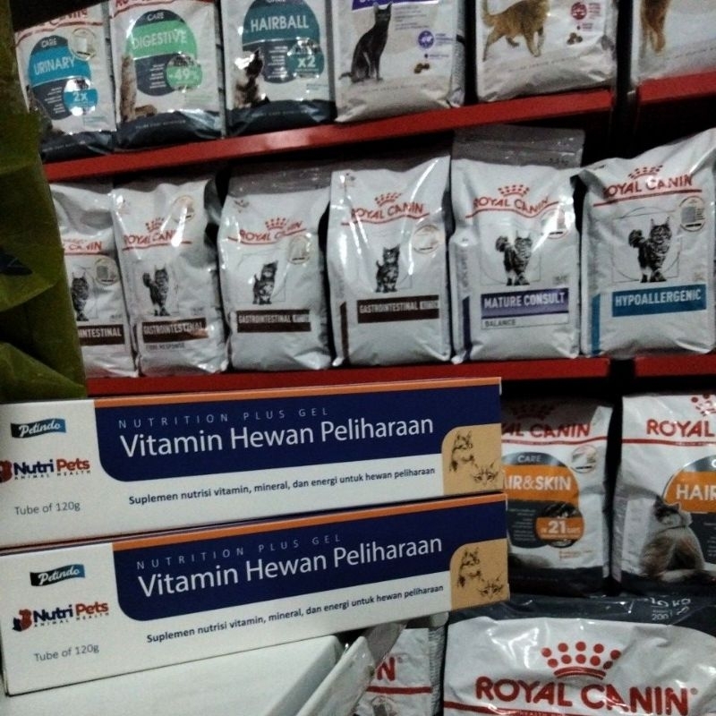 Nutri pets Animal Health Nutrition plus gel supelemen nutrisi vitamin dan energi hewan Nutri pets tube of 120gr