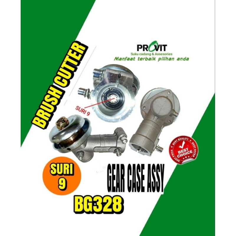 BG328 Gear case/Kepala pisau suri 9* mesin potong padi