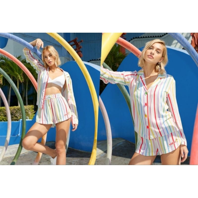 preloved pomelo x haribo top striped