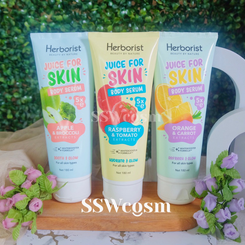 Herborist Juice For Skin Body Serum & Face Scrub