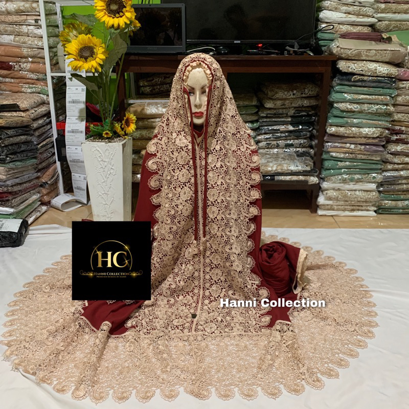 (Bisa COD) Mukena Katun Dewasa Seriess Tazkya Keong Besar