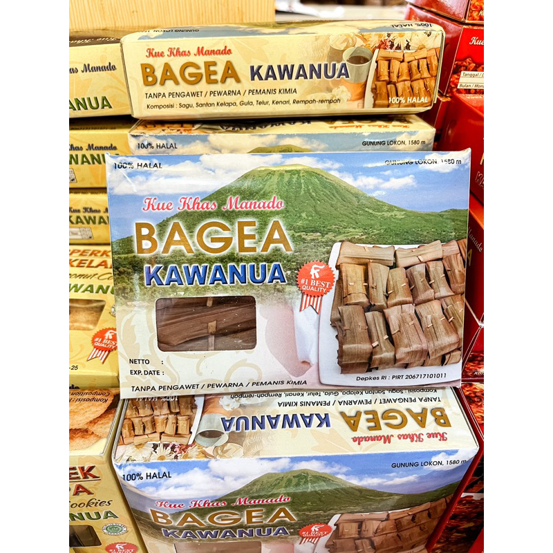 Kue Bagea Kenari 340gr Khas Sulawesi Oleh Oleh Manado