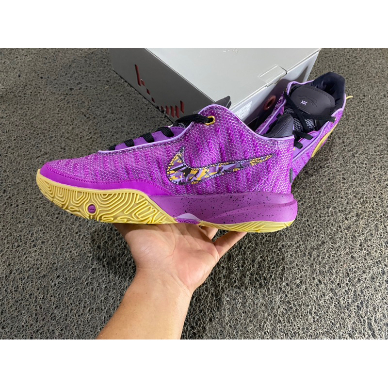 bestpromo (size 36-46) lebron 20 vivid purple / sepatu basket
