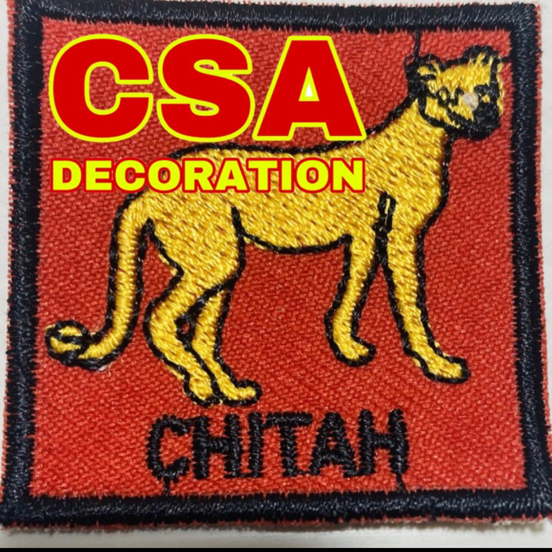 

TANDA REGU PRAMUKA PUTRA CHITAH [ 10 BADGE + 1 BENDERA ] 1 SET