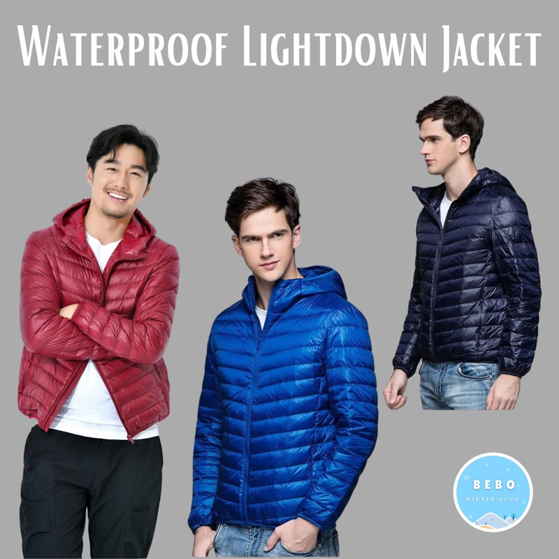 Lightdown Waterproof Windbreaker Jacket Jaket Ringan Pria Anti Air