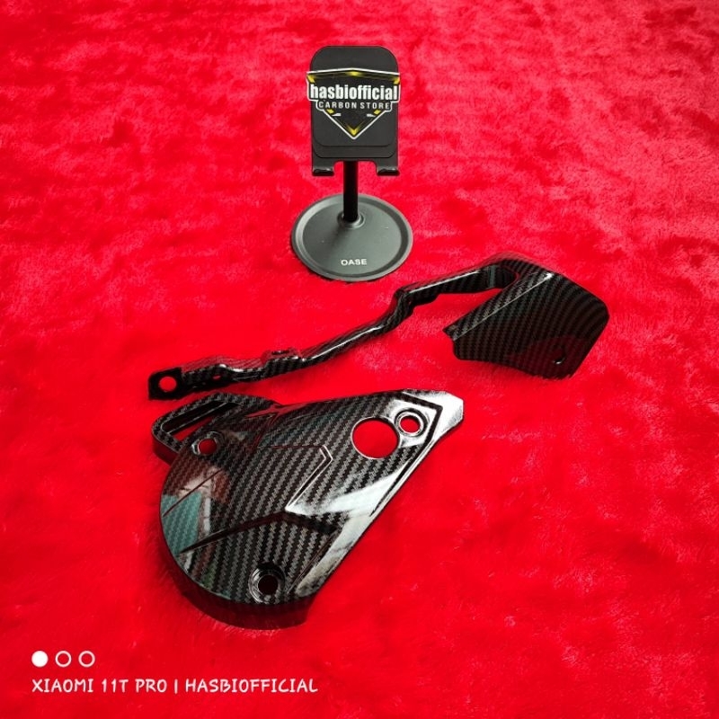 Paket Cover Speed Sensor Keongan CVT Vario 125 150 Karbon