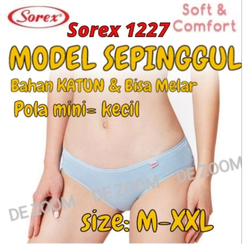 CD wanita dewasa sepinggul sorex 1227 bahan katun bisa melar banyak