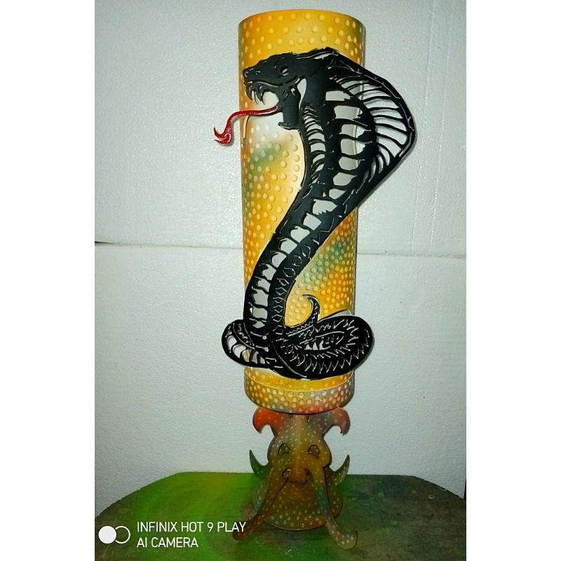 lampu hias kerajinan tangan pipa paralon PVC karakter