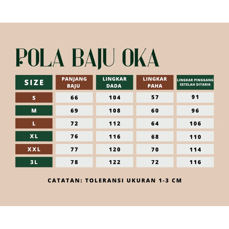 SATU SET “PANJANG KARET” BAJU OK PRODUSENOKA