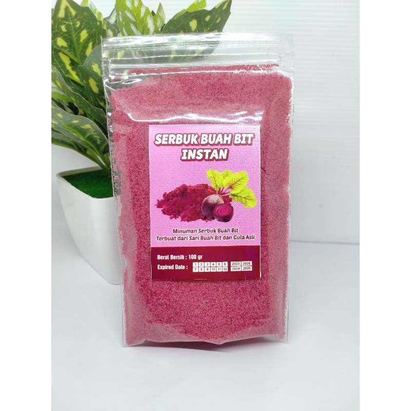 minuman bubuk buah bit instan beetroot 100 gram