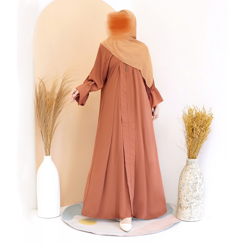 QAWM MUSLIMAH - Abaya Basima / Abaya Basic / Abaya Tangan Serut