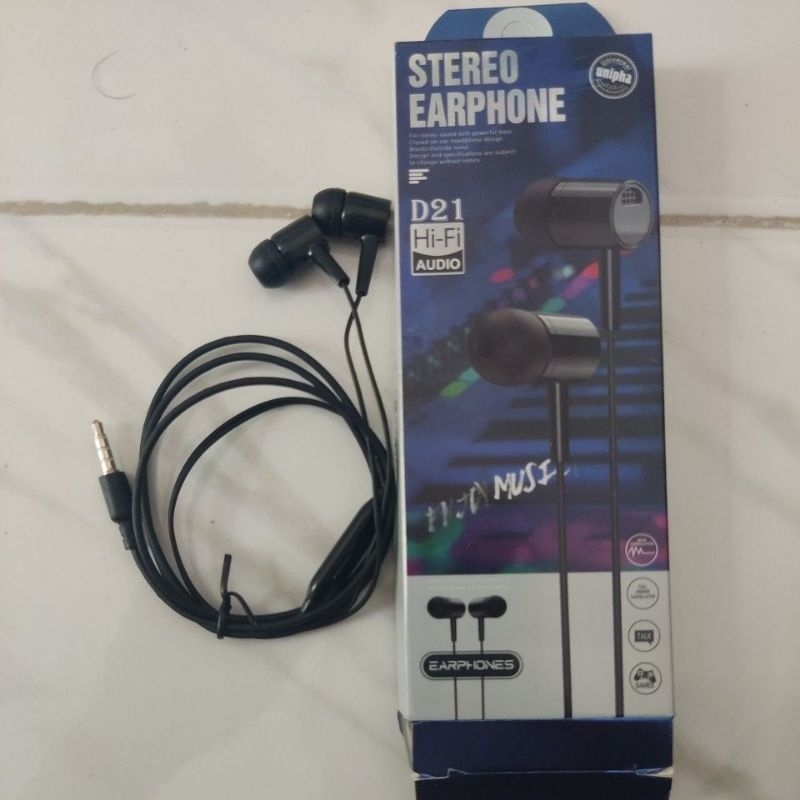 Earphone Stereo Hi-Fi Audio