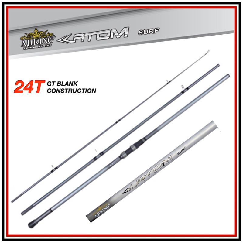 JORAN SURF SAMBUNG 3 AJIKING ATOM SURF 5METER 24TON GT BLANK CARBON JORAN PANTAI