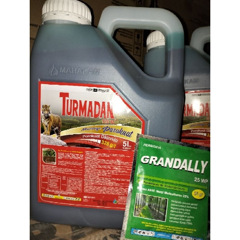 Turmadan 328 sl herbisida parakuat 5 liter bonus metil 25gr