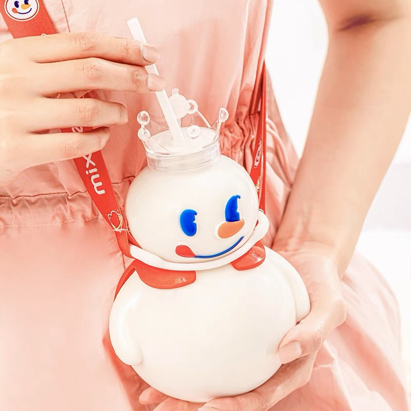 COD BOTOL MINUM TUMBLER MIXUE SNOW KING / BOTOL MINUM FASHION MIXUE 700ML HIGH-QUALITY kaca mixue