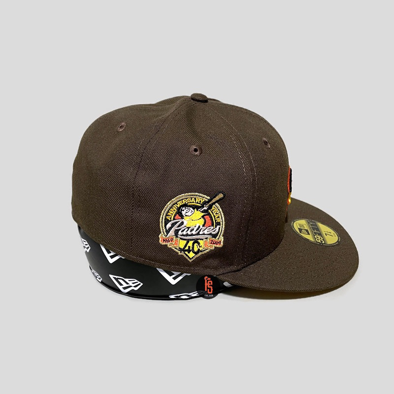 TOPI NEW ERA ORIGINAL 5950 40TH ANNIV SAN DIEGO PADRES WALNUT YELLOW