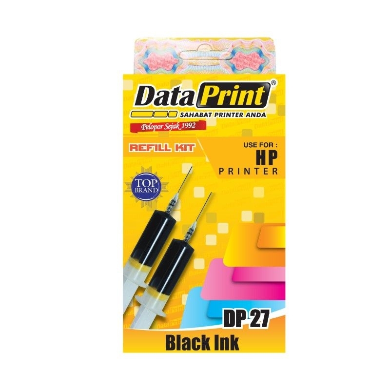 Data Print Tinta Refill Printer HP DP 27 DP 28