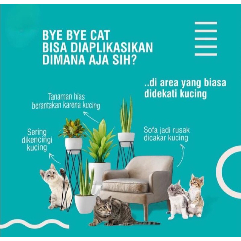 Alat Pengusir Kucing Liar Bandel Bye Bye Cat (Gel Natural Non Pestisida)