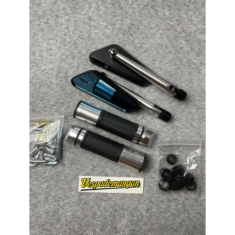 Jual Handgrip Rizoma Chrome Spion Circuit Full Cnc Chrome Black Shopee Indonesia