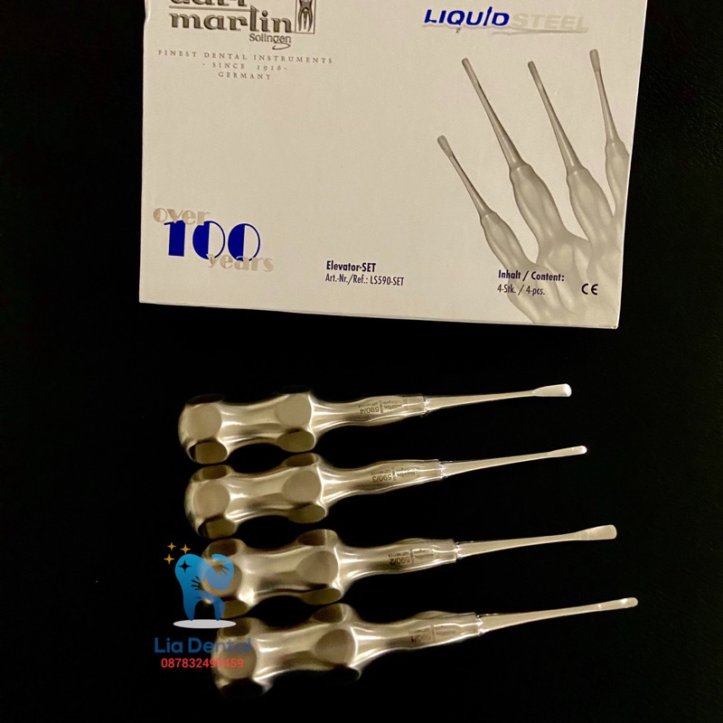 Root Elevator -Set LS590-SET Liquid Steel Carl Martin (isi 4)