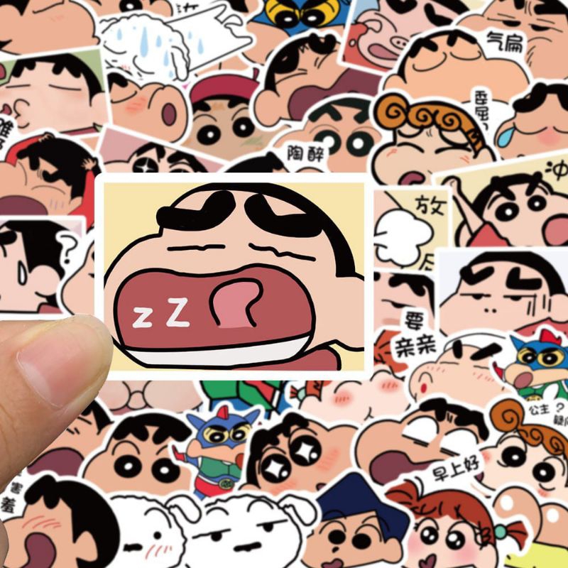 

stiker kartun Sinchan lucu isi 50pcs
