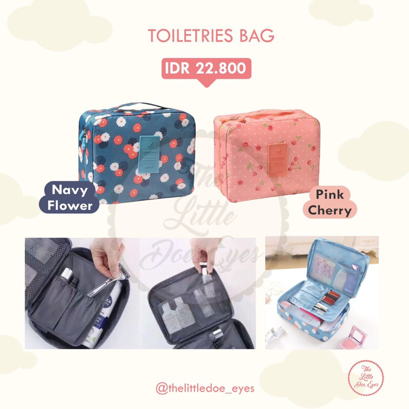 [READY] Travel Bag / Toileries / Cosmetic Bag / Big Waterproof Foldable / Vacuum Storage Bag