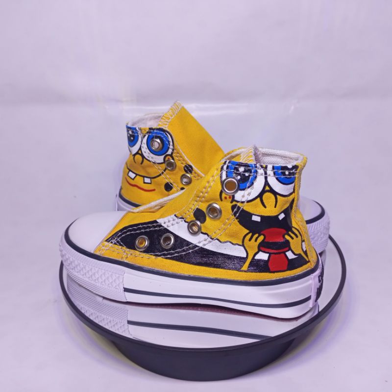 Sepatu Converse anak karakter lucu kece Spongebob Squarepants