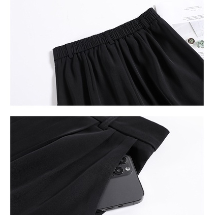 Celana Jas Highwaist Loose Celana Wanita Celana Kulot Wantia Premium (realpict)