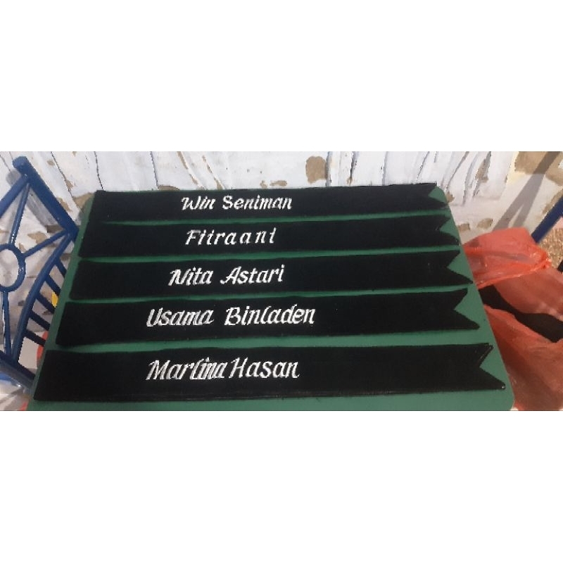(1HARI JADI) SELEMPANG WISUDA  POLOS 2 LAPIS, BORDIR