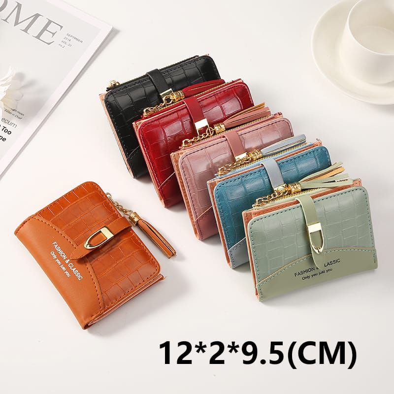 2044 Dompet Lipat Wanita Elegan Import