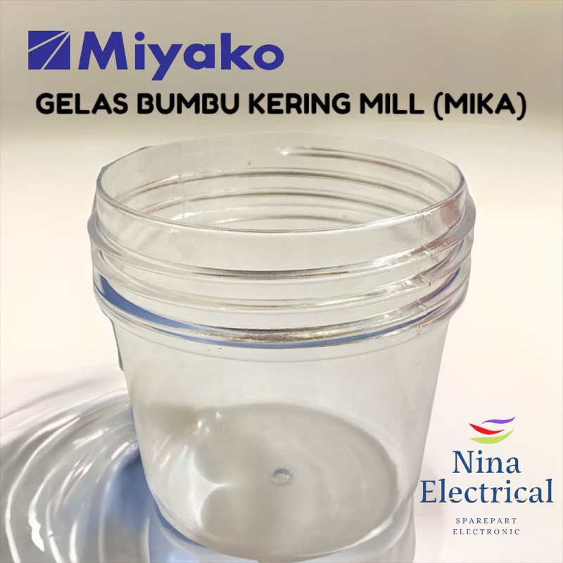 Gelas Blender Bumbu Kering Miyako BL 101 / BL 151 GF (DRYMILL HANYA GELAS)