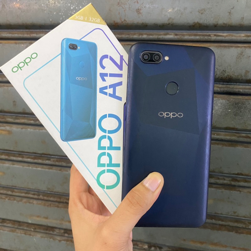 Oppo A12 3/32gb second bekas pakai normal fullset mulus