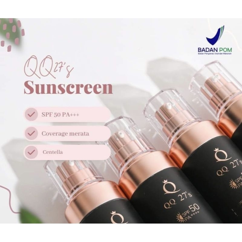 QQ 27's  Sunscreen 3in1 SPF 50 PA+++ BPOM