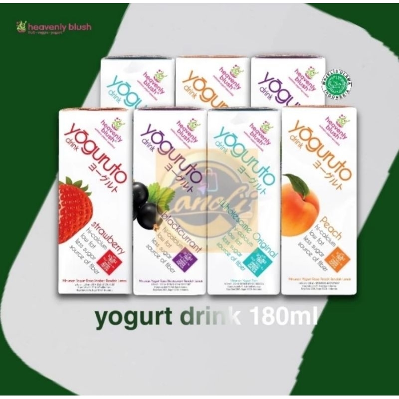 heavenly blush yoguruto yogurt drink 180ml / minuman yogurt