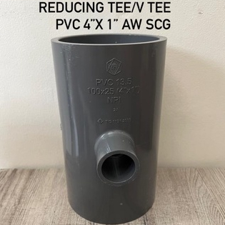 Reducing Tee/ Verlop Tee PVC 4"x 1" AW SCG