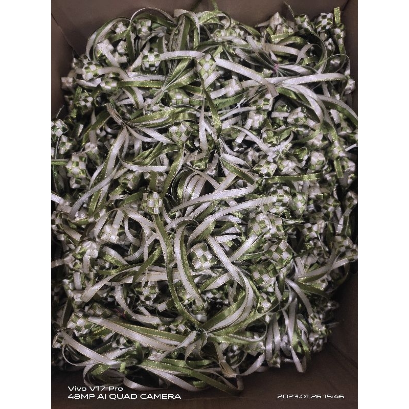 

12buah APLIKASI KETUPAT MINI UK. ±2CM