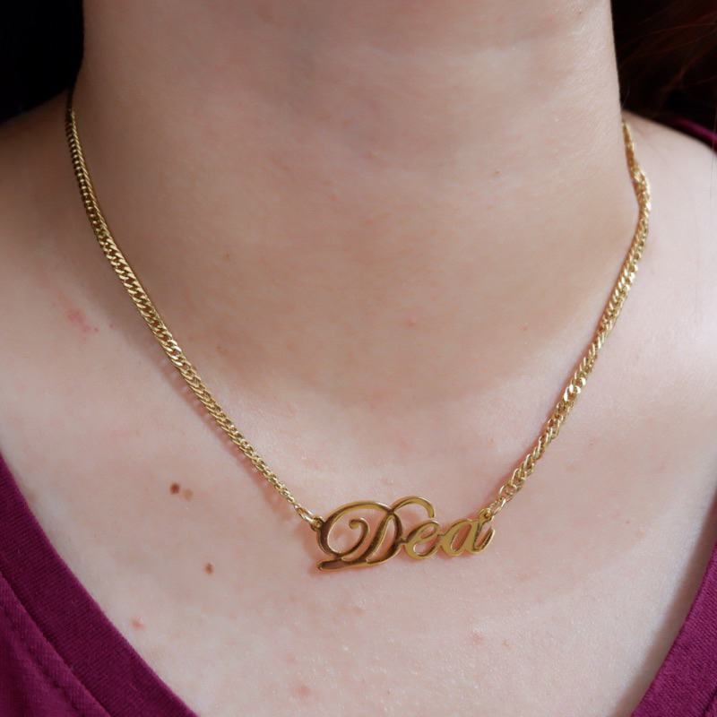 Kalumgnamaku - Kalung Nama Rantai Sisik Naga - Kalung CD