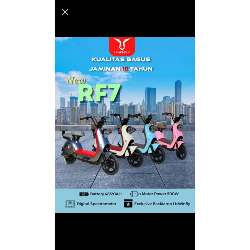 Sepeda listrik uwinfly RF7