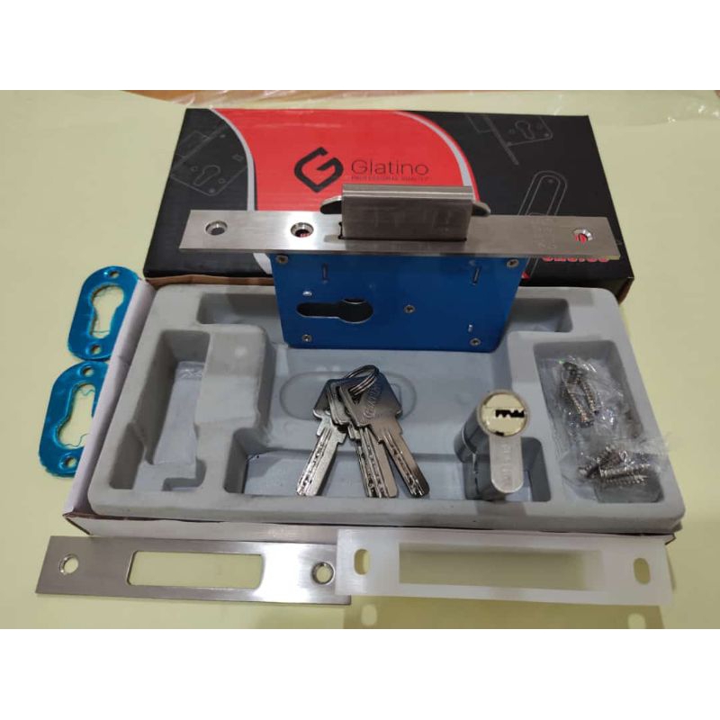 Body Sliding Glatino / Kunci Mekar Glatino / Kunci Pintu Sliding / Kunci Pintu Geser