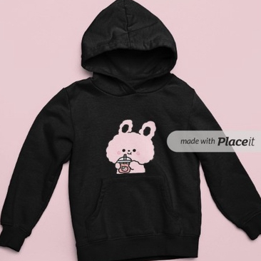 Hoodie Jacket Sweater Anak Laki Laki Cowok PINK BOBA Hoodie Jacket Anak Kecil Remaja Cewek Cowok Pri