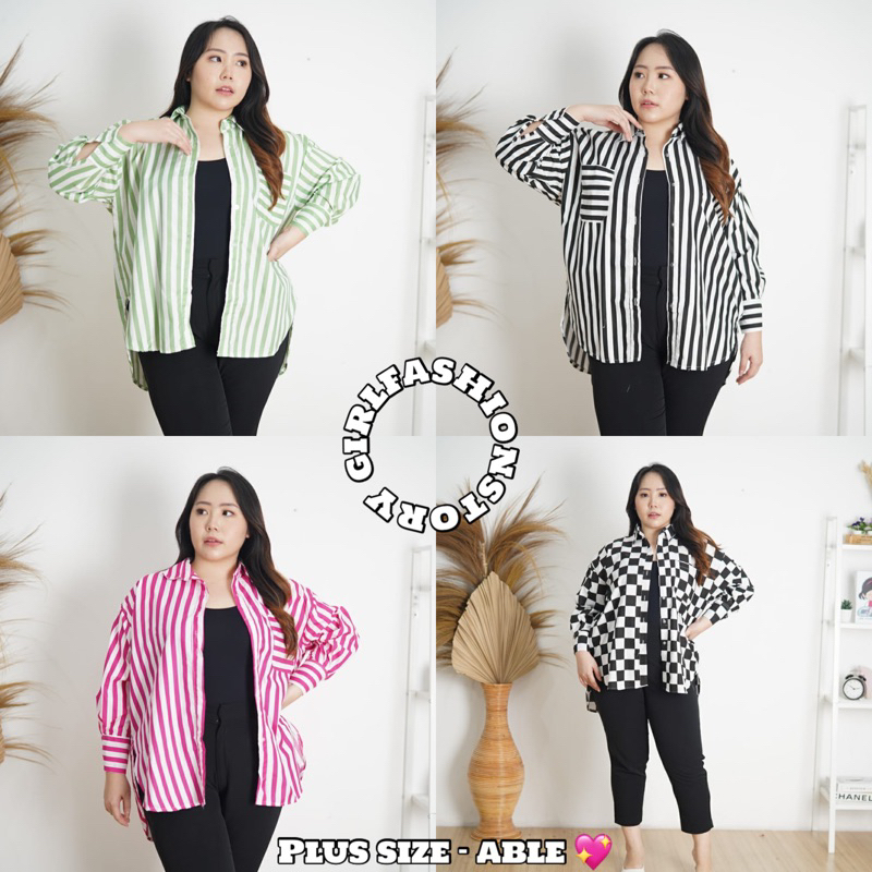 GFS VENYA OVERSIZE STRIPE SHIRT