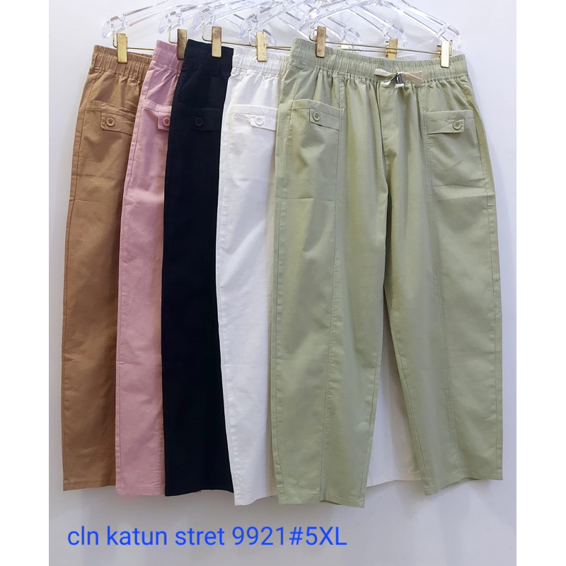 size 4XL - 7XL celana katun abngkok stretch import