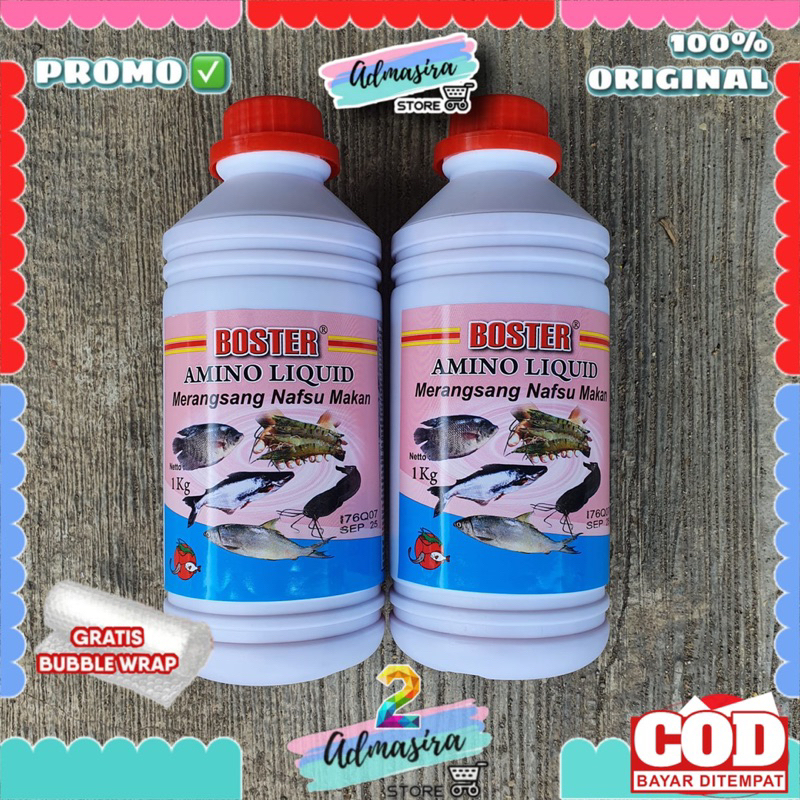 Vitamin Ikan BOSTER Amino Liquid 1 Liter