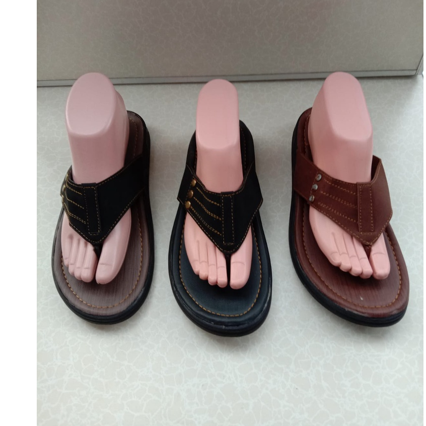 SANDAL PRIA CASUAL KULIT SINTETIS TERMURAH SP-06