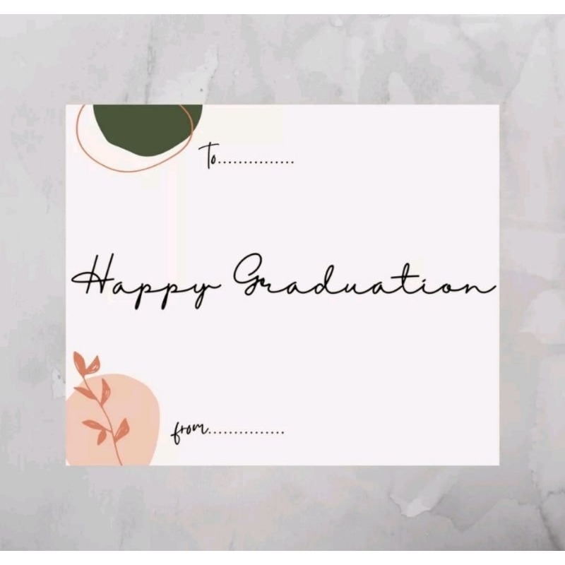 KARTU UCAPAN GRADUATION | GREETING CARD | GIFT CARD
