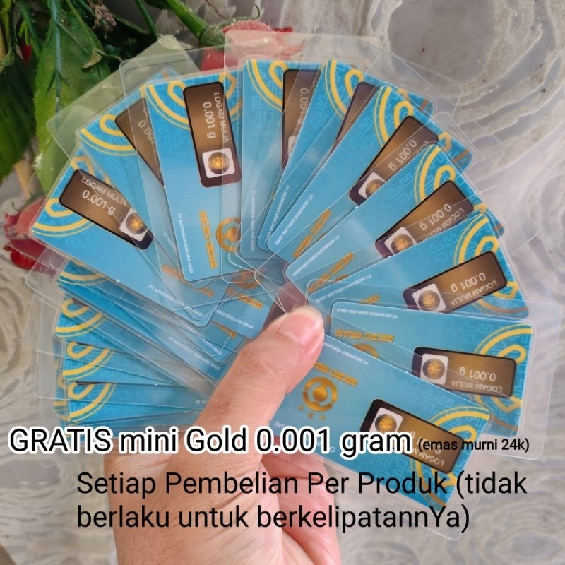 Bross Bali//Gratis emas murni 24k, gold mini