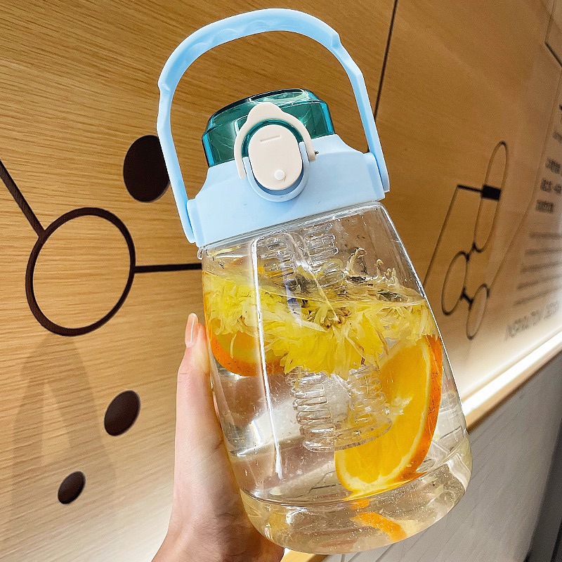 BOTOL GEMOY LUCU VIRAL TRANSPARANT 1300ML Promo Sen